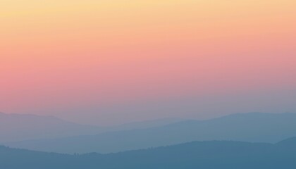 Obraz premium a pastel sunrise gradient background a pastel sunrise gradient blending blush pink and cream orange, featuring faint horizon inspired lighting, used in elegant nature inspired website headers.