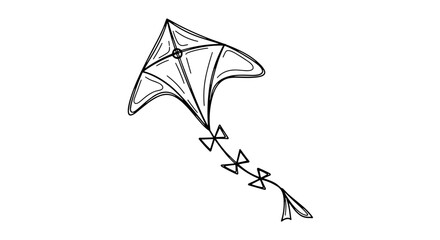 Lawn mower with detailed design in black and white sketch style  