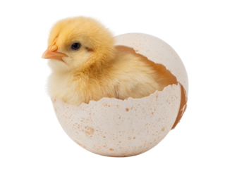 Tiny chick emerging from egg shell (1)