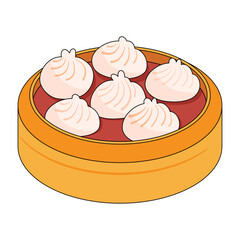 Xiao Long Bao Illustration
