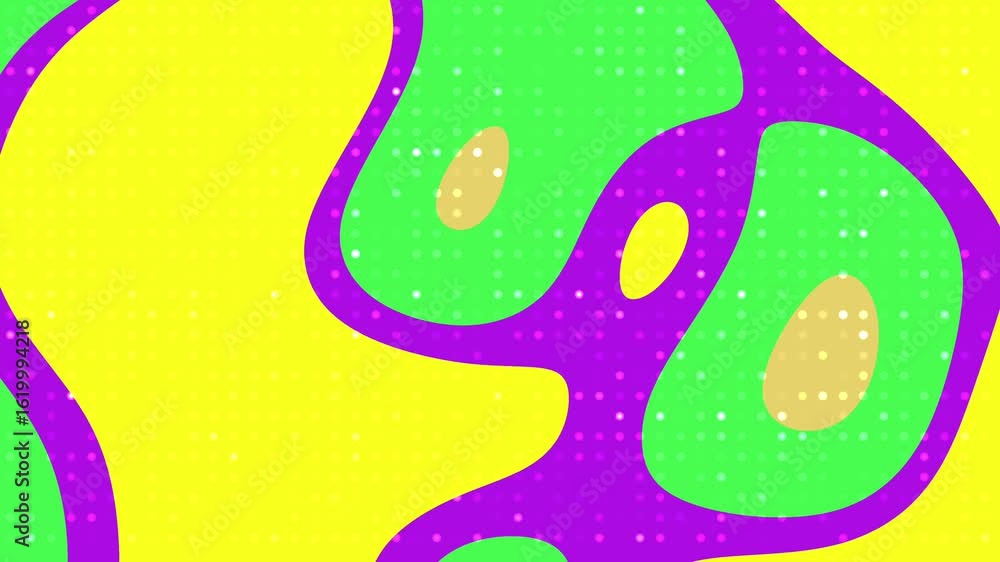 Poster abstracts liquid blink dot dynamic abstract background animation with vibrant liquid shapes and colo