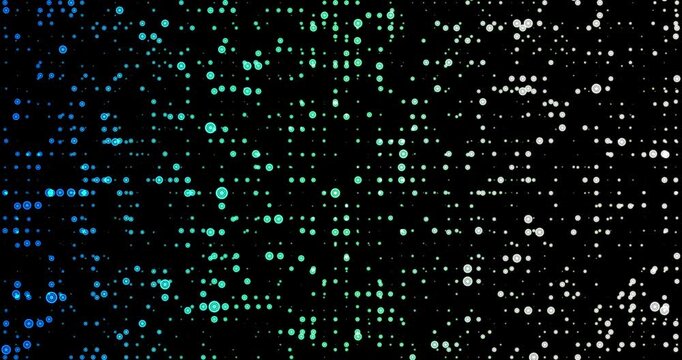 Points moving in fractal grid. Loop