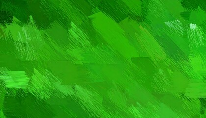 Abstract painting of vibrant green hues