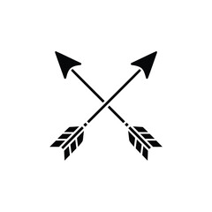 Two crossed arrows symbol