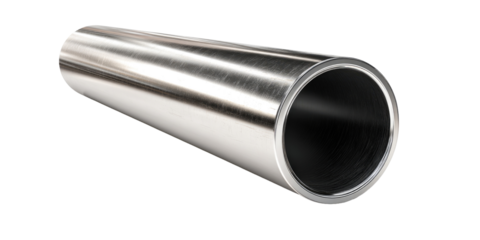 A long, polished, metal tube