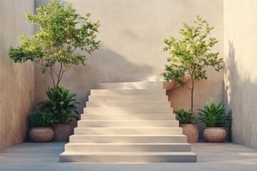 Fototapeta premium Clean Simple White Gradient with Soft and Elegant Look