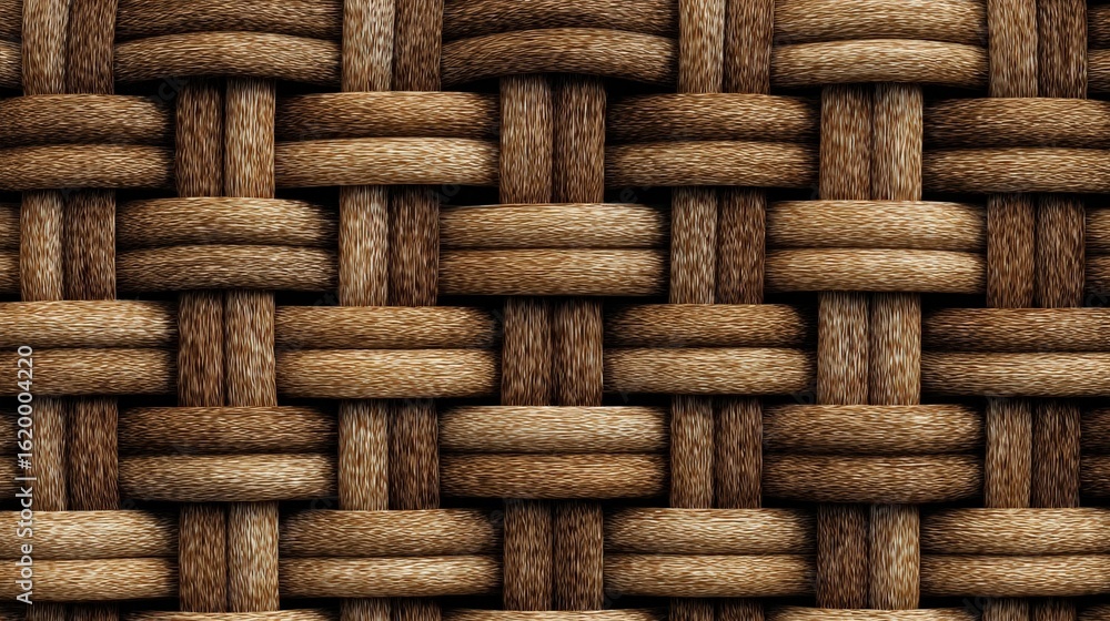 Poster seamless brown woven texture background pattern design ideal for web and print projects