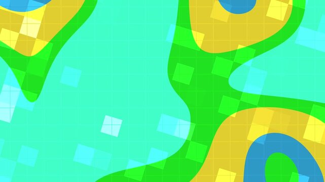 Abstracts Liquid Blink Square Animated colorful abstract morphing shapes background with geometric grid pattern for vibrant visuals.