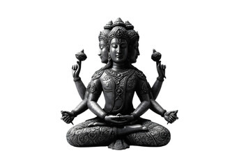 Lord Brahma on transparent background