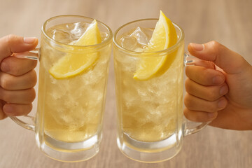 ハイボールで乾杯
