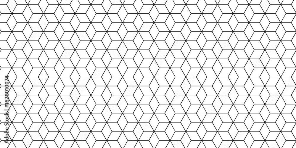 Poster abstract seamless pattern with hexagon square cube geometric pattern shapes grid metal element textu
