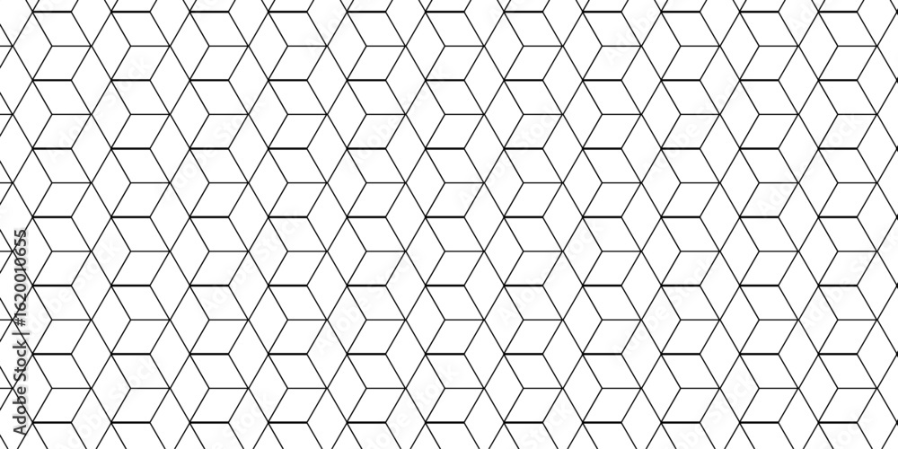 Poster abstract seamless pattern with hexagon square cube geometric pattern shapes grid metal element textu