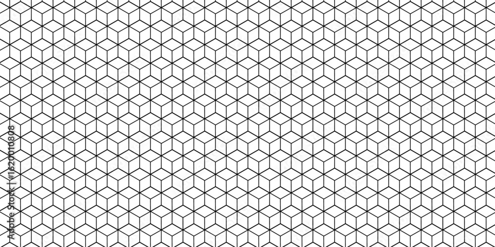 Poster abstract seamless pattern with hexagon square cube geometric pattern shapes grid metal element textu