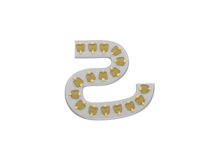 strip light icon 3d illustration render