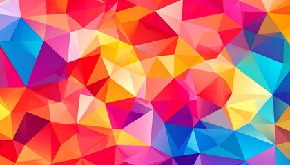 Obraz premium Vibrant polygon pattern