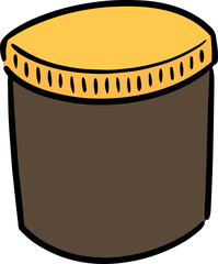 Illustration of plastic container
