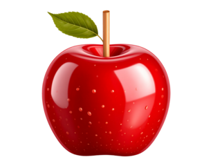 red apple in a glass