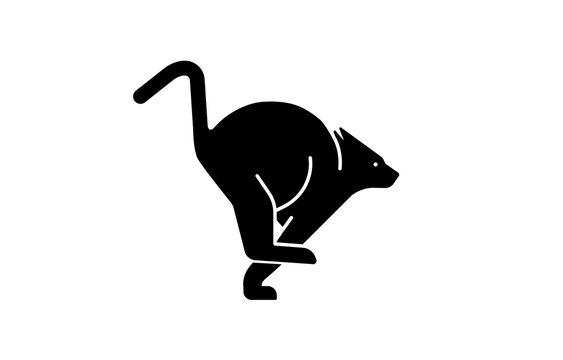 Running cat logo