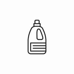 detergent bottle icon icon sign vector
