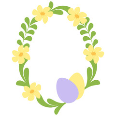 Oval Frame border copy space Template