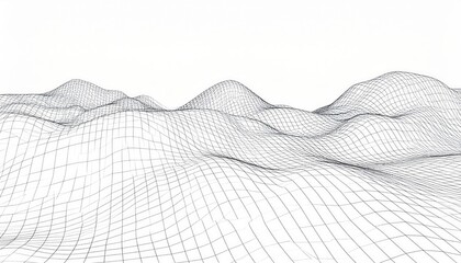 Abstract Grayscale Mountain Range Dotted Texture