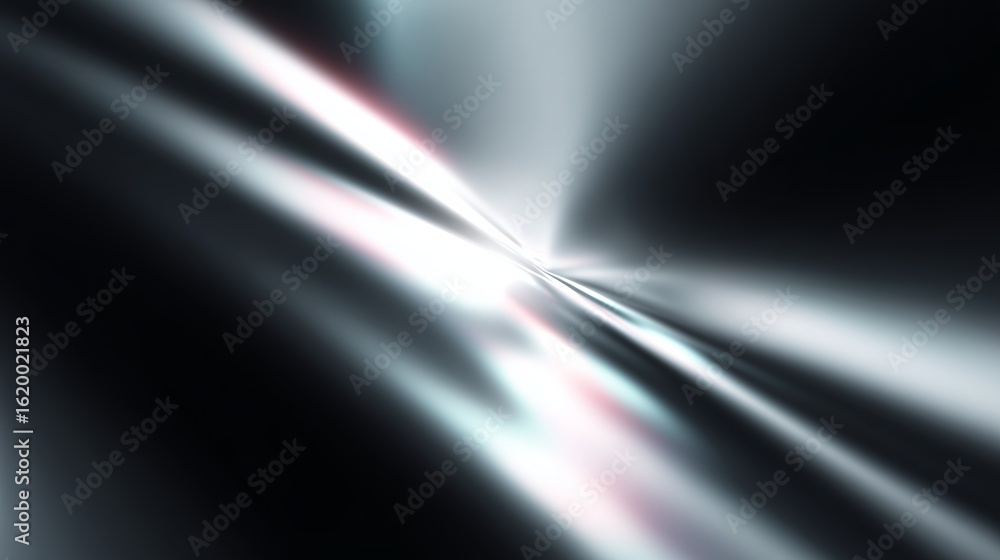 Poster abstract light patterns create a dynamic visual effect with smooth gradients and metallic textures i
