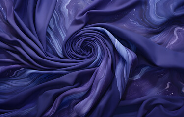 Obraz premium Close Up of Deep Plum Velvet Fabric with Shiny Texture and Elegant Wrinkles