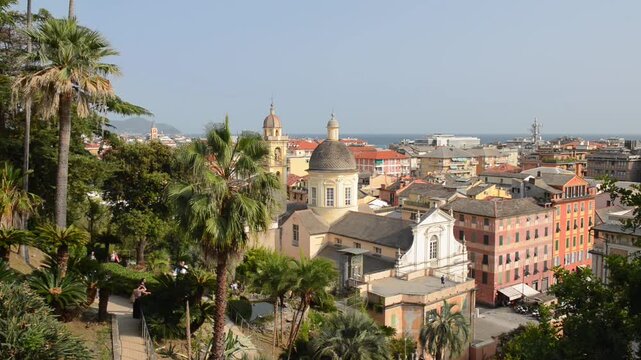 June 8, 1925. Chiavari. Italy. City centre of Chiavari.	