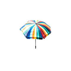 Obraz premium Colorful umbrella, vibrant stripes