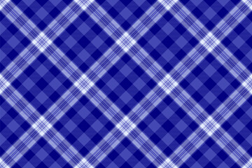 Elegant diagonal plaid pattern in shades of blue and white.  Perfect for textile design, website backgrounds, or fashion projects.