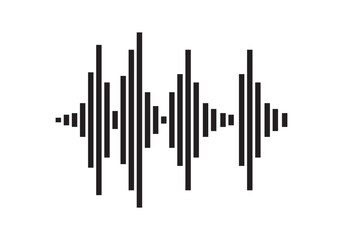Sound waves . Modern sound equalizer. Radio wave icons. Volume level symbols icon logo vector