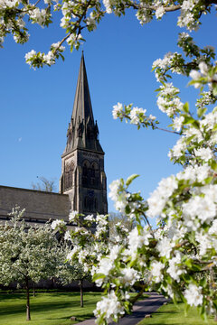 Edensor Parish Church, Chatsworth Estate, Derbyshire, England