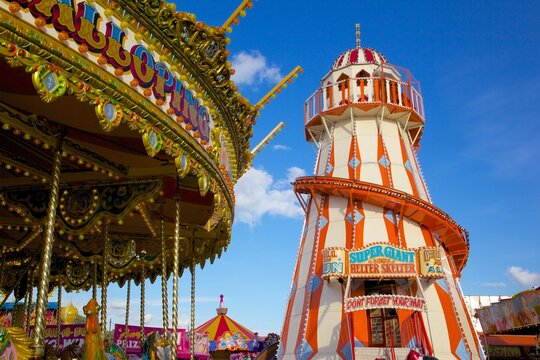 Helter Skelter, Goose Fair, Nottingham, Nottinghamshire, England