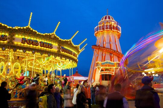 Helter Skelter, Goose Fair, Nottingham, Nottinghamshire, England