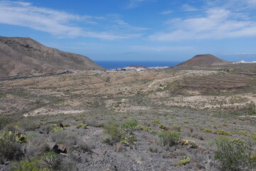 Berglandschaft bei Arona und Los Cristianos auf Teneriffa