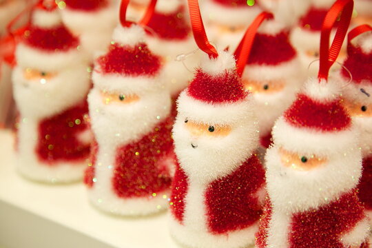 Santa Claus Chritmas decoration, Sheffield, Yorkshire, England