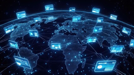 Global Network Connectivity in a Digital World: Visualizing Data Exchange and Communication