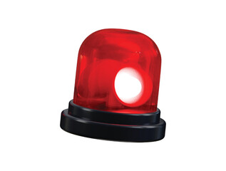 Emergency siren icon 3d render concept of emergency siren for Firefighter and ambulance siren icon vector illustration