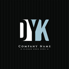 DYK Initials Logo - Vector Logo Template for Initial Letters D, Y and K