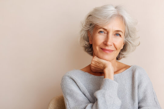 portrait of a senior woman - Powered by Adobe