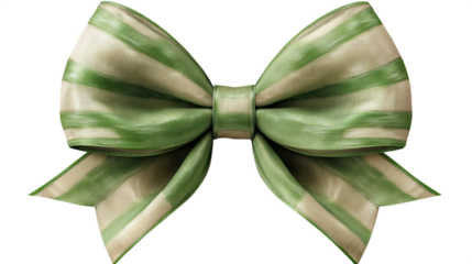 Beige ribbon bow with sleek decorative accents perfect for elegant invitations and stylish designs, PNG, isolated on transparent background.