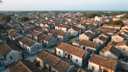aerial view of the roofs of florence