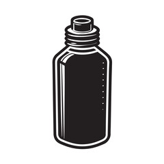 Water Bottle Silhouette Vector