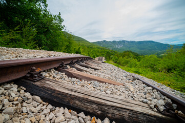 railway in the mountains