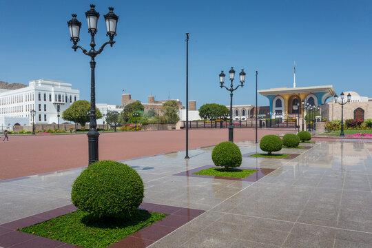 View of Al Alam Palace, Muscat, Oman, Middle East
