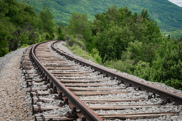 railway in the mountains