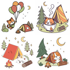High-Quality sleeping cats Illustrations in Various Styles – SVG Bundle