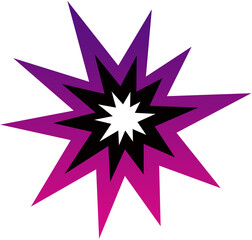 starbrust price tag label on white background