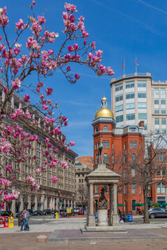 View of John Marshall Park on Pennsylvania Avenue, Washington D.C.