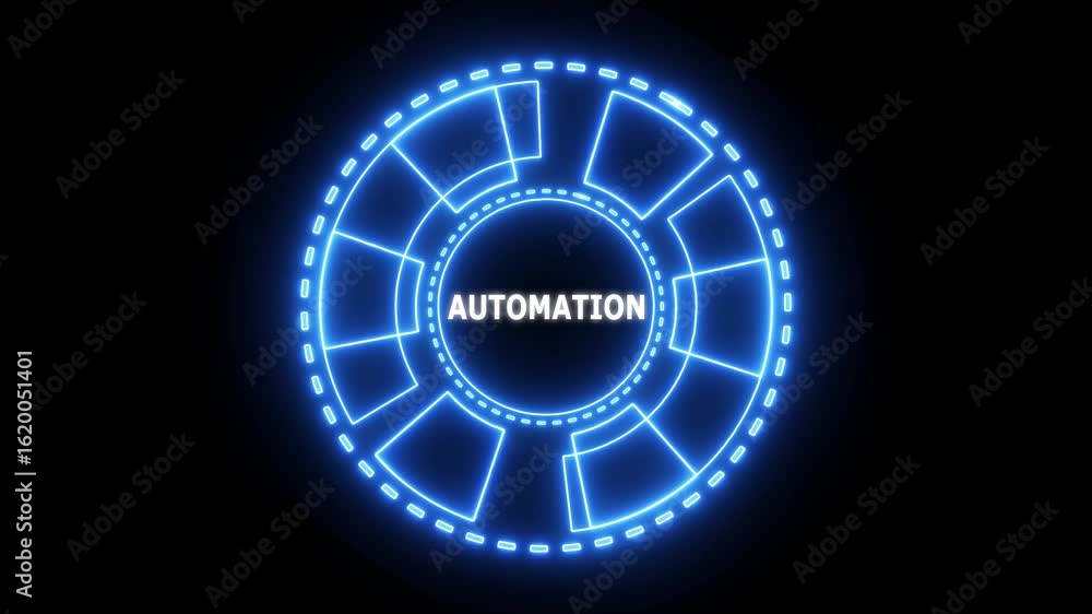 Poster internet, business, technology and network concept. automation software concept as an innovation. vi